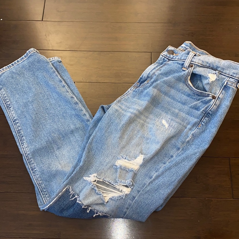 Patched jeans